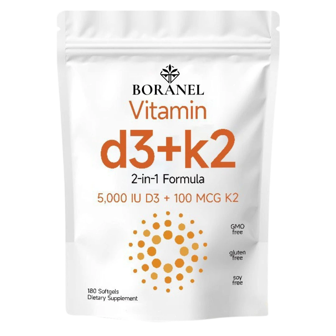 Vitamin D3 + K2 (5000 IU, 300 Softgels)