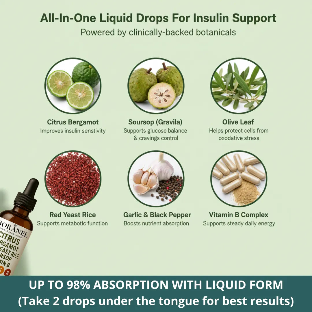 Boranel™ Metabolic Drops | Naturally Fix Insulin Resistance in Just Weeks