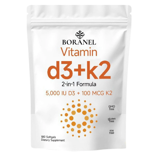 Vitamin D3 + K2 (5000 IU, 300 Softgels)